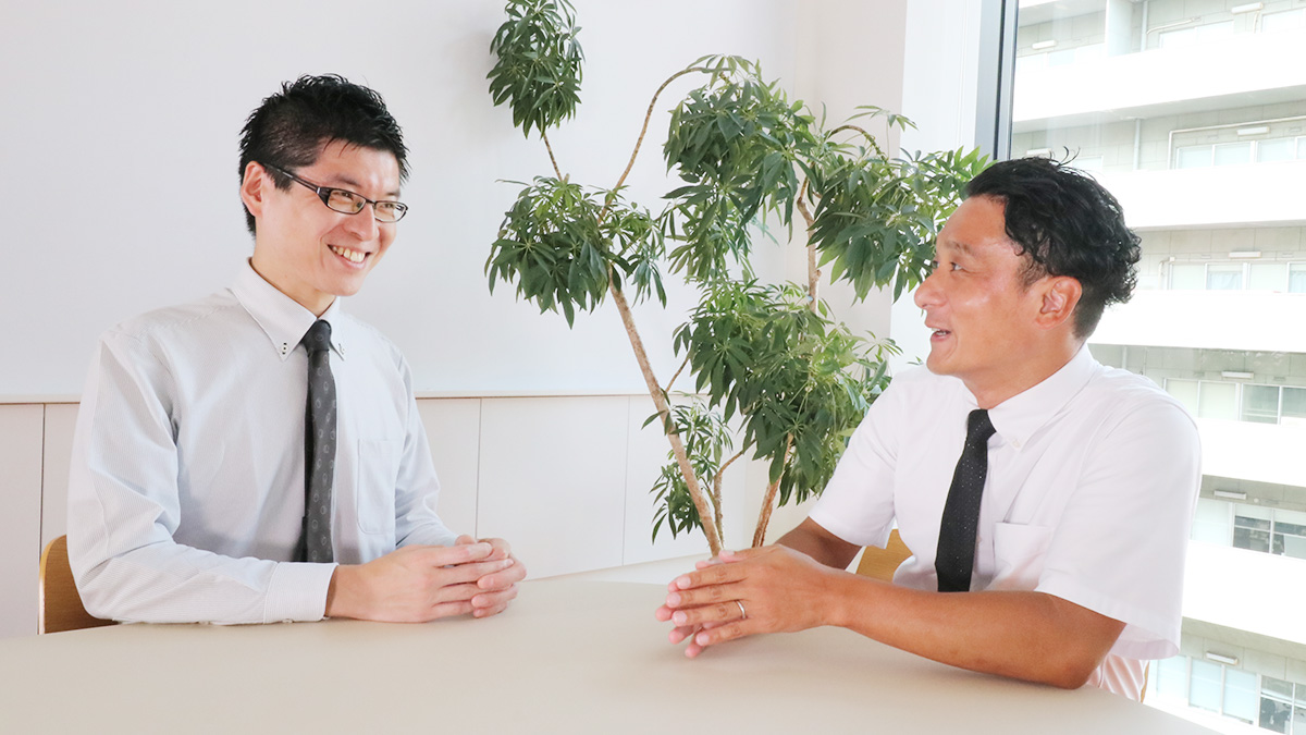 先輩のサポート